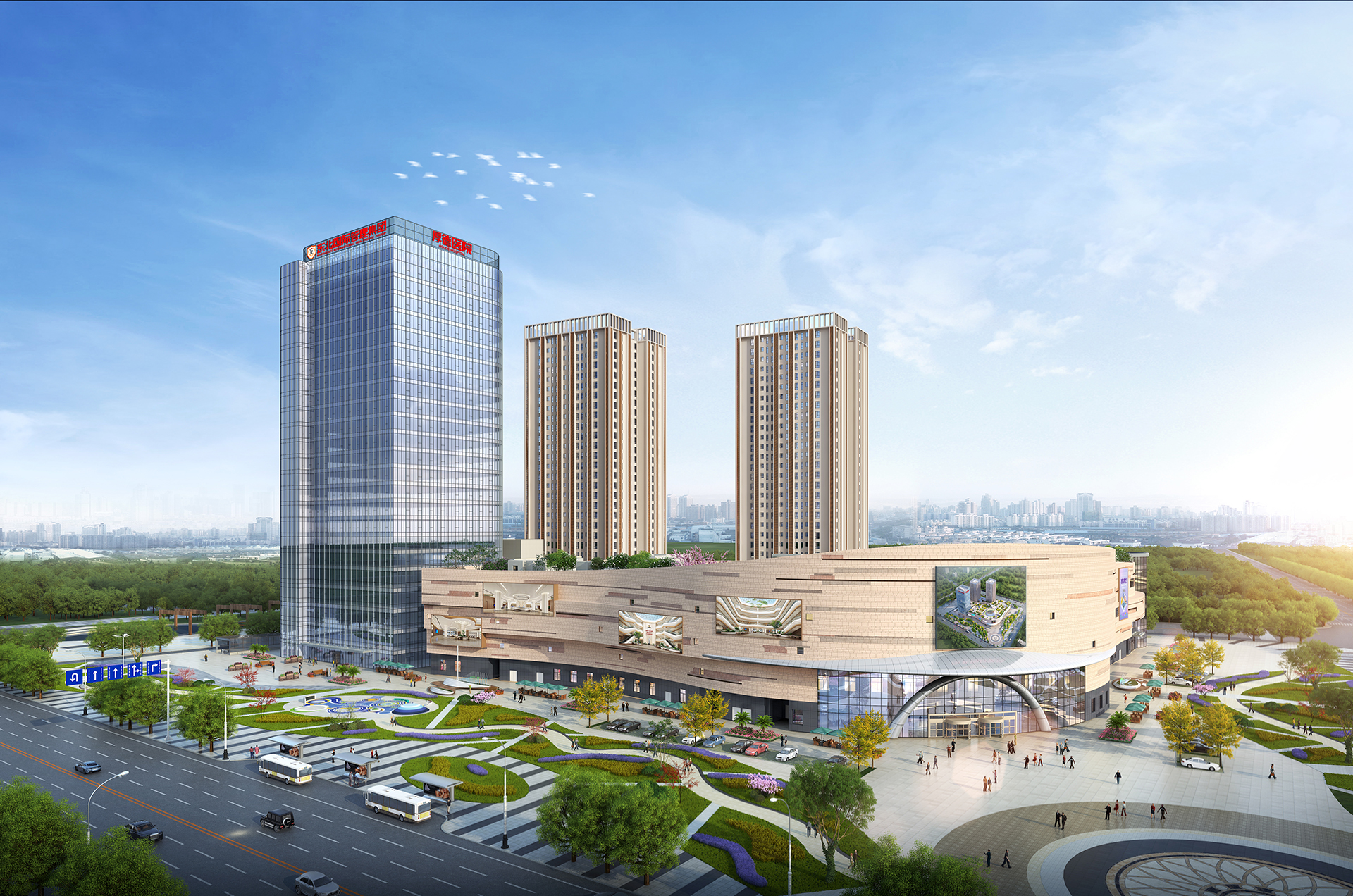 厚德医院立面图 